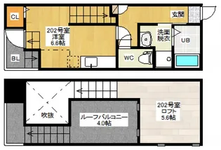 MAISONETIC リバーサイド宇品【202号室号室】の間取り