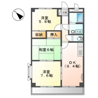 メイプルハウス【105号室】の間取り