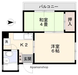 山崎ビル【4階】の間取り