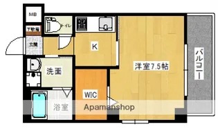 広島県広島市東区東蟹屋町【マンション】の間取り