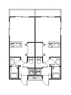 MIRAI Ⅰ【203号室号室】の間取り