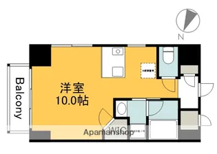 広島県広島市中区銀山町【マンション】の間取り