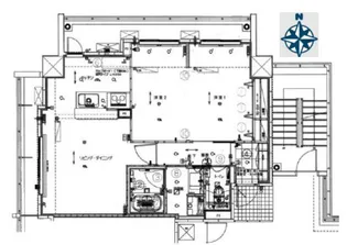 広島ガーデンシティ白島城北ウエストタワー【601号室号室】の間取り