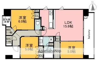 レジデンス大手町五丁目【7階】の間取り