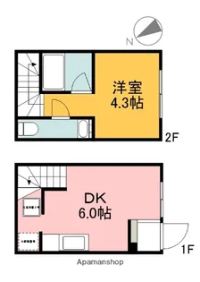 SHELTIE GARDEN【106号室】の間取り