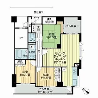 サーパス己斐西町【5階】の間取り