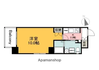 パレグレース十日市【7階】の間取り