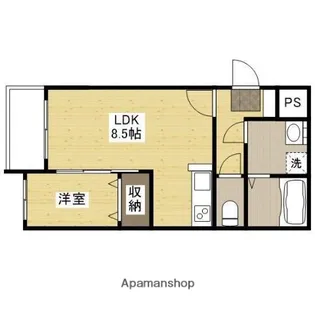 セブンプロート己斐西【1階】の間取り