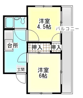 メルポート仁保【3階】の間取り