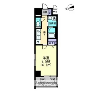 ラフィーネ本川【5階】の間取り
