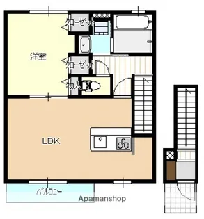 アール江波本町【2階】の間取り