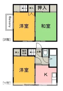 広島県広島市南区仁保1丁目【一戸建】の間取り