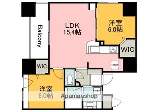HAPPINESS白島【2階】の間取り