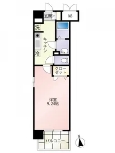 広島県広島市中区十日市町2丁目【マンション】の間取り