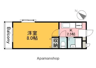 ウイング川内【1階】の間取り