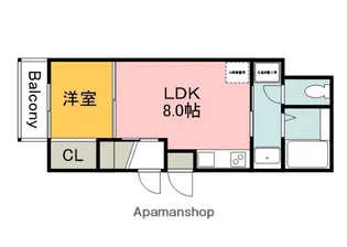 セブンプロート草津東【1階】の間取り