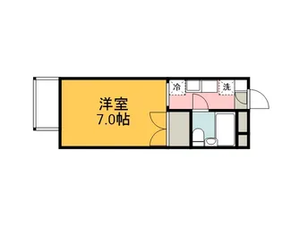 コーポ下向【204号室】の間取り