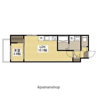 セブンプロート江波本町Ⅱ(北側)【3階】の間取り
