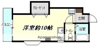 1Rの間取り画像
