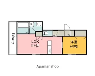 MAISON PLANTES【1階】の間取り
