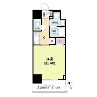 CASSIA河原町平和大通【10階】の間取り