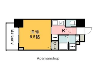 CASSIA河原町平和大通【6階】の間取り