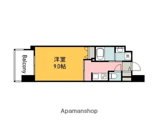 プライマル広島駅(S−RESIDENCE広島駅)【8階】の間取り
