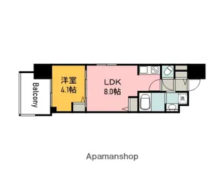 プライマル広島駅(S−RESIDENCE広島駅)【3階】の間取り