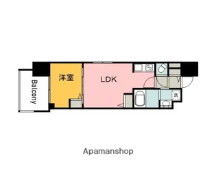 プライマル広島駅【9階】の間取り