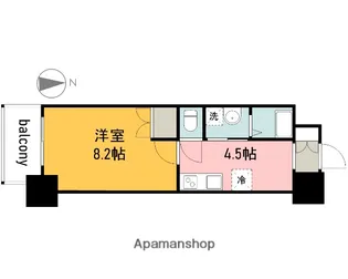 フレッド【8階】の間取り