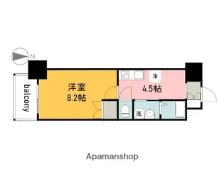 フレッド【8階】の間取り