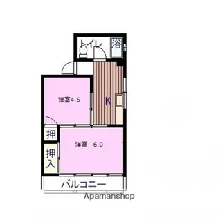 宝町ビル【401号室】の間取り