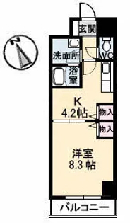 ジョルニ・フェリーチ【0704号室】の間取り