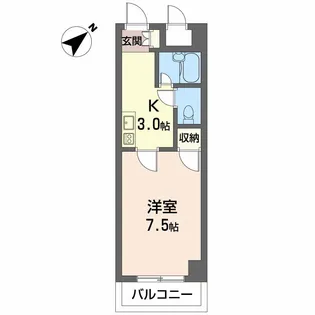 ファミーユ對重【0502号室】の間取り