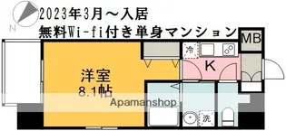 Ruex(ルークス)比治山橋【8階】の間取り