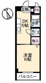 広島県安芸郡府中町桃山1丁目【マンション】の間取り