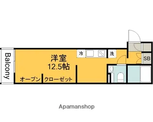 エタニティ八幡【1階】の間取り