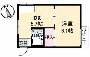 フレグランス品川【0202号室】の間取り