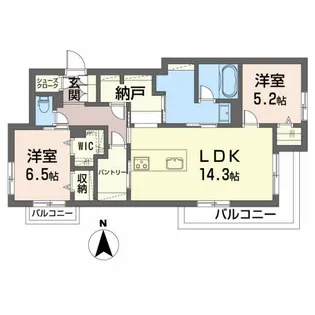 プランドール(BELS認証)【3階】の間取り