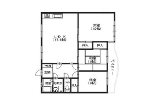 カルチェGP【203号室号室】の間取り
