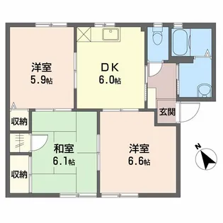 フォーレス中野 壱番館【101号室】の間取り