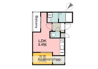 MOVE西原EAST【201号室】の間取り