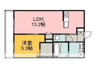 HEBEL MAISON 古市【101号室】の間取り