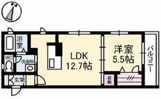 フローラ古江西【3階】の間取り