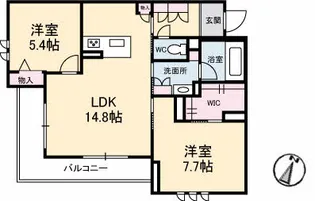 LAFITE(ラフィット)【202号室】の間取り