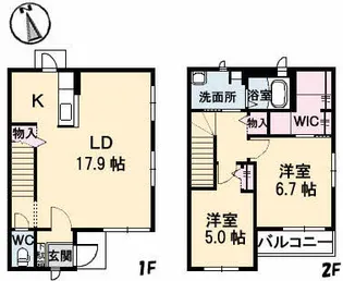 BELL COURT【1階】の間取り