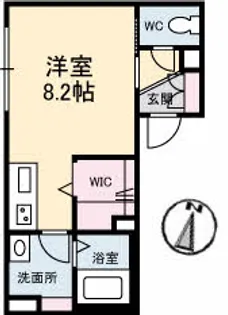 シャーメゾンカルパ【1階】の間取り