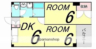 ミタキヤマンション【5階】の間取り