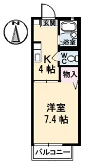 フォーレストヒルズA棟【2階】の間取り