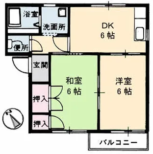 コーポアルジヤ【2階】の間取り